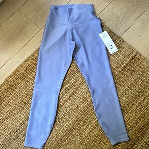 Alo Yoga 7/8 High-Waist Airlift Legging, Lilac Blue, Size S